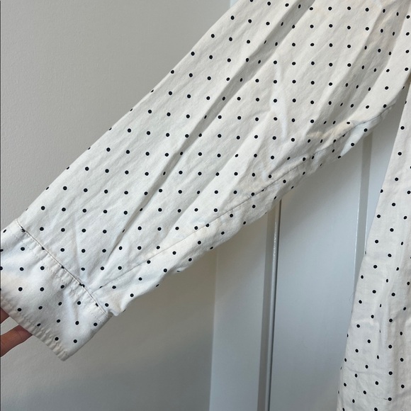 St. John's Bay Cream and Black Polka Dot Shirt size 3X. - Picture 4 of 9